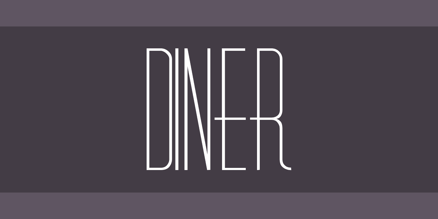 Шрифт Diner